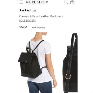 Sole Society Nordstrom Backpack purse
